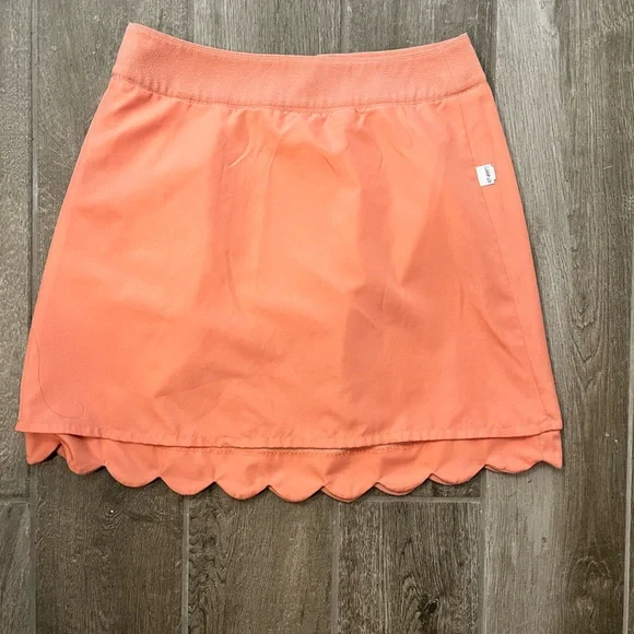 Loft Coral Petite Scalloped Skirt Size 4P - Picture 10 of 11